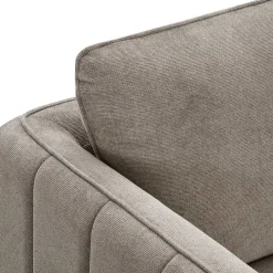 Federkernsofa in Beige Stoffbezug - Ordinia