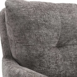 Federkern-Tischsessel in Grau - Kumin (2er Set)