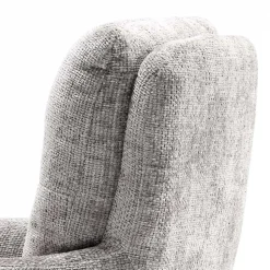 Federkern-Tischsessel in Grau - Kumin (2er Set)