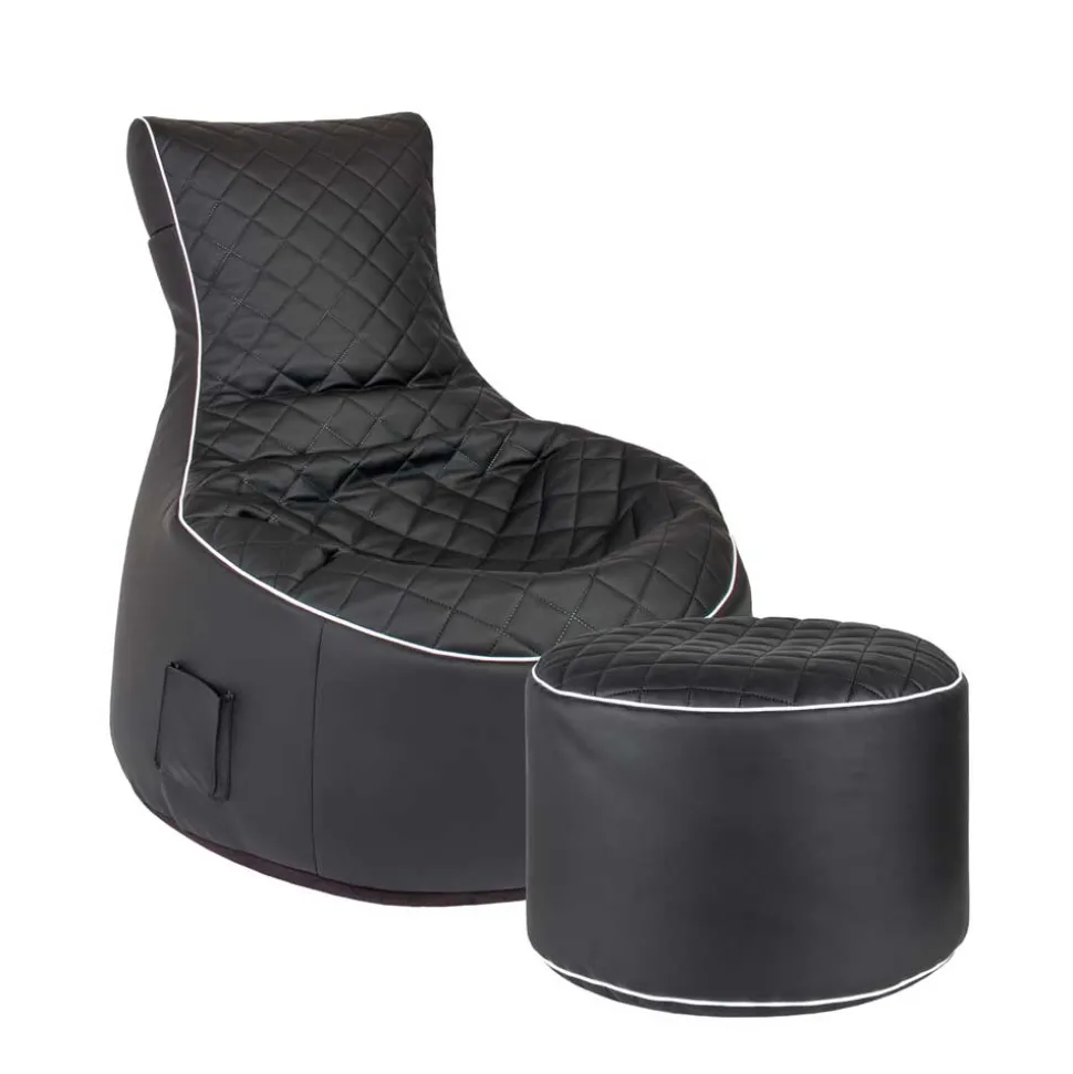 Fernseh Sitzsack Marosso in Schwarz