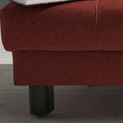 Flachgewebe Schlafsofa in Dunkelrot - Ciabeta