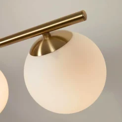 3-flammige Deckeleuchte mit Kugel-Schirmen - Santiago