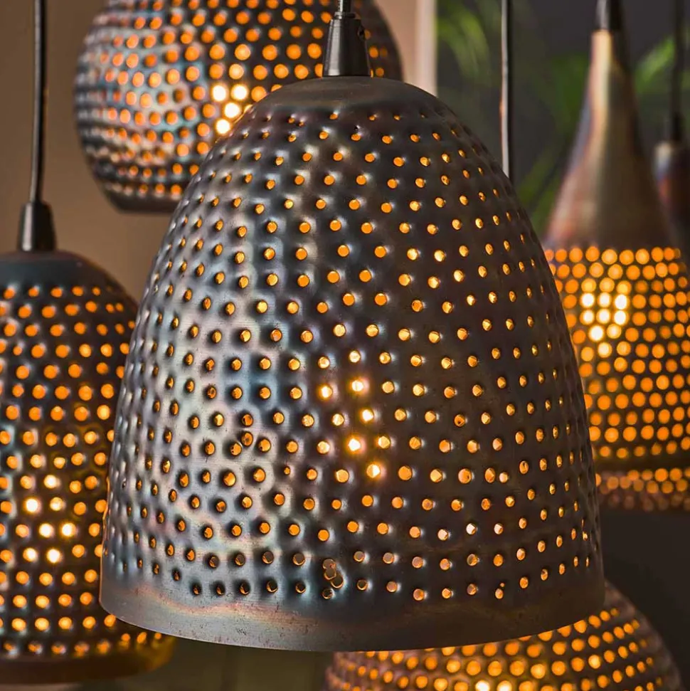 7-flammige Hängelampe - diverse Schirm Formen - Sempragos