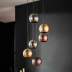 6-flammige Hängeleuchte aus Metall - Vayiras