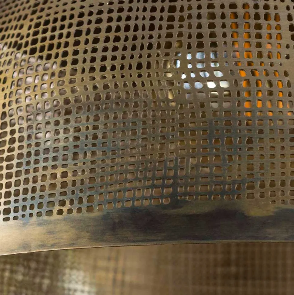 2-flammige Hängeleuchte in Bronze Antik - Jaines