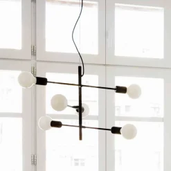 6-flammige Hängeleuchte minimalistisch - Evyla