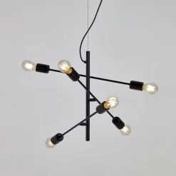 6-flammige Hängeleuchte minimalistisch - Evyla