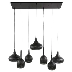 7-flammige Pendelleuchte aus Metall - Feixon
