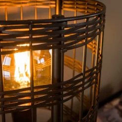 2-flammige Stehlampe aus Metallgeflecht - Cibiao