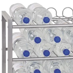 Flaschen Ablageregal Aranon in Silber