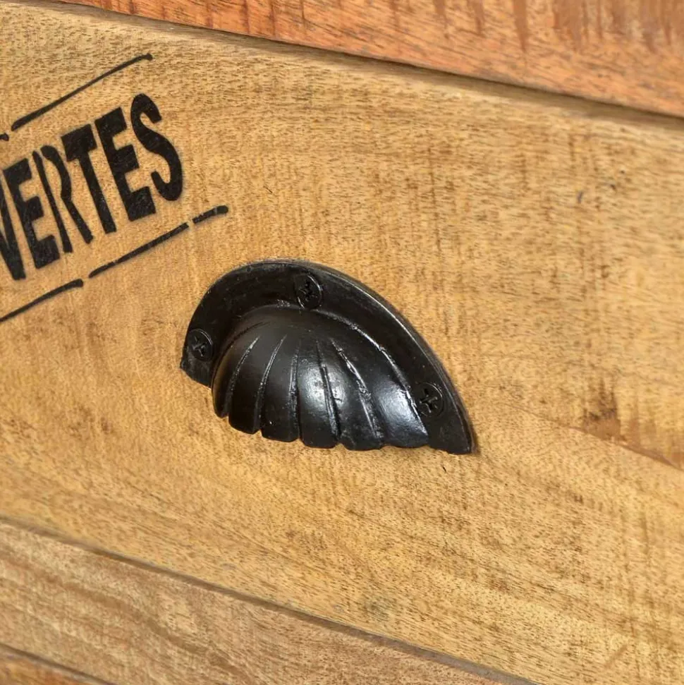 Flaschenkommode Indri auf Rollen