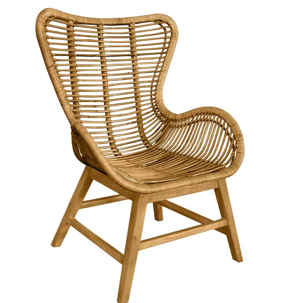 Fledermaus Sessel aus Rattan - Krems