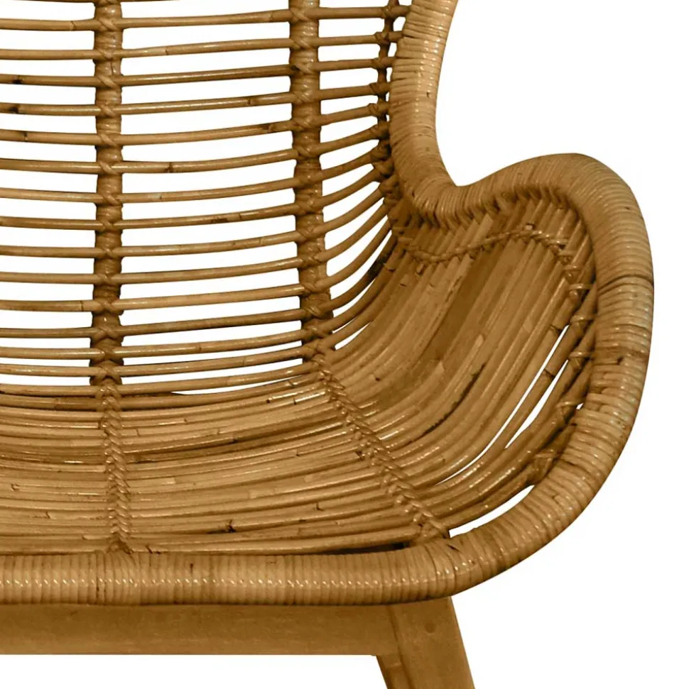 Fledermaus Sessel aus Rattan - Krems