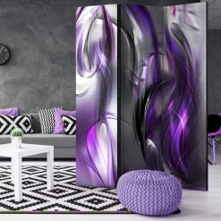 Flexibler Raumteiler in Violett & Grau - Agruma