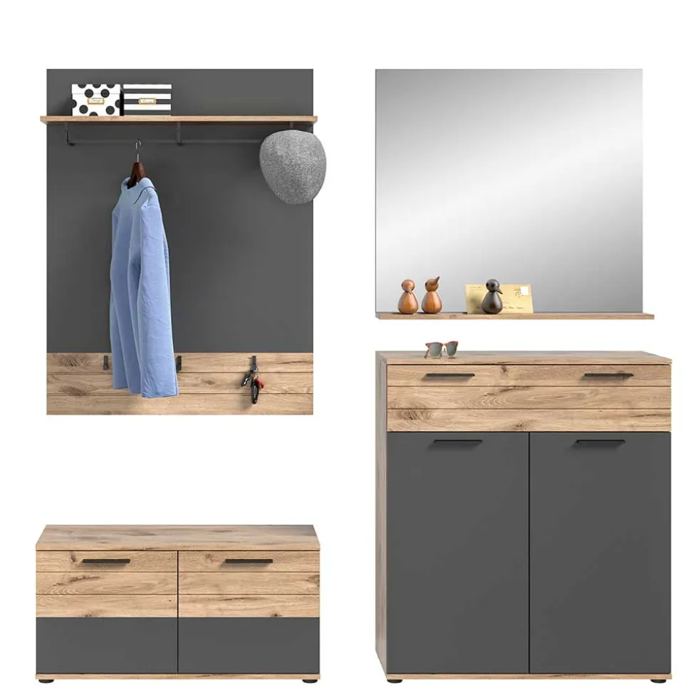 Flur Einrichtung Möbel Kombination - Catamaron (vierteilig)