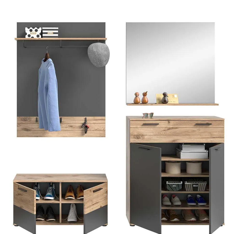 Flur Einrichtung Möbel Kombination - Catamaron (vierteilig)