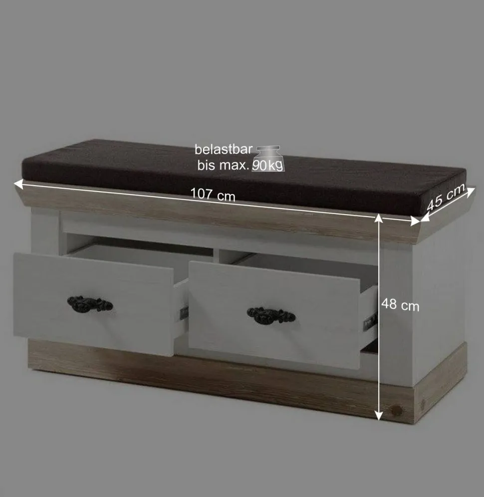 Flur Einrichtung Möbel Set - Nedita (vierteilig)