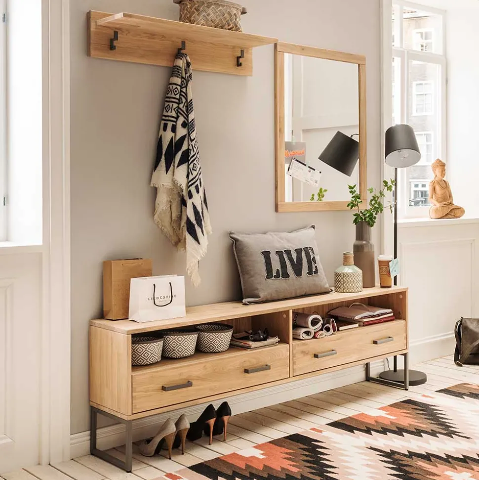 Flur Garderobe & Spiegel & Bank - Dulciana (dreiteilig)