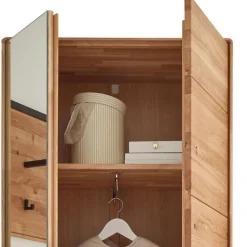 Flur Garderobenschrank aus Wildeiche Massivholz - Darcona