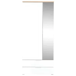 Flur Garderobenschrank in Weiß & Eiche - Reestyl