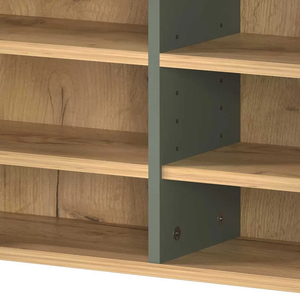 Flur Hängeschrank & Garderobe & Spiegel - Point (dreiteilig)