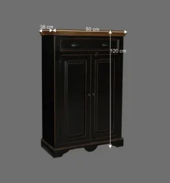 Flur Kommode Sentiments in Schwarz