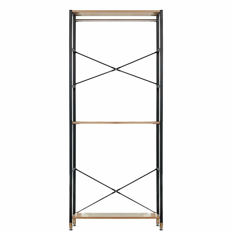 Flur Regal Garderobe mit zwei Kleiderstangen - Vilettra