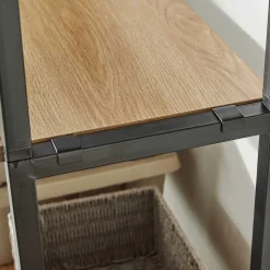 Flur Regal Garderobe mit zwei Kleiderstangen - Vilettra