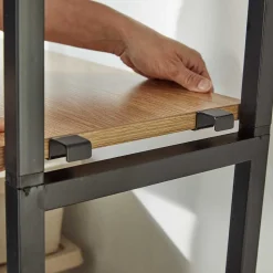 Flur Regal Garderobe mit zwei Kleiderstangen - Vilettra