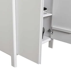 Flur Schrank & Lowboard & Spiegel Set - Oranias (dreiteilig)