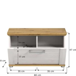 Flur Schuhbank mit einem Sitzplatz - Tocella