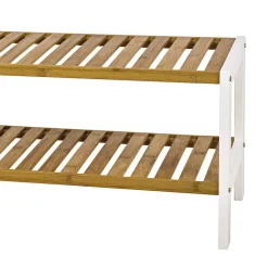 Flur Schuhregal Kollage in Weiß