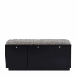 Flurbank Geskan in Schwarz Grau