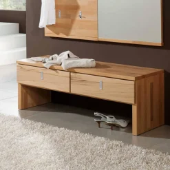 Flurbank Wislama aus Kernbuche Massivholz