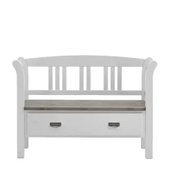 Flurbank Yoan in Weiß Grau