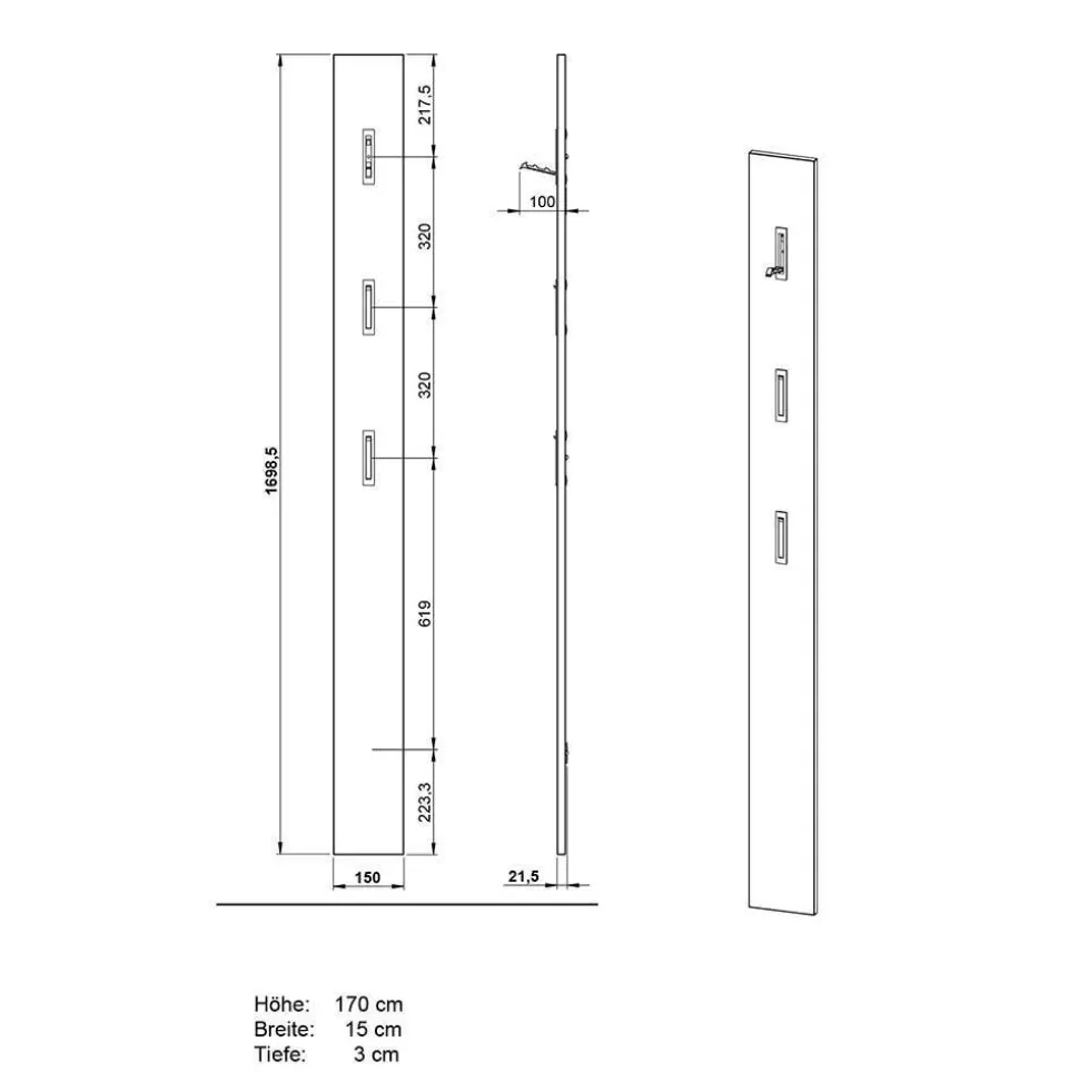 Flureinrichtung als Set - Tarlotta (vierteilig)