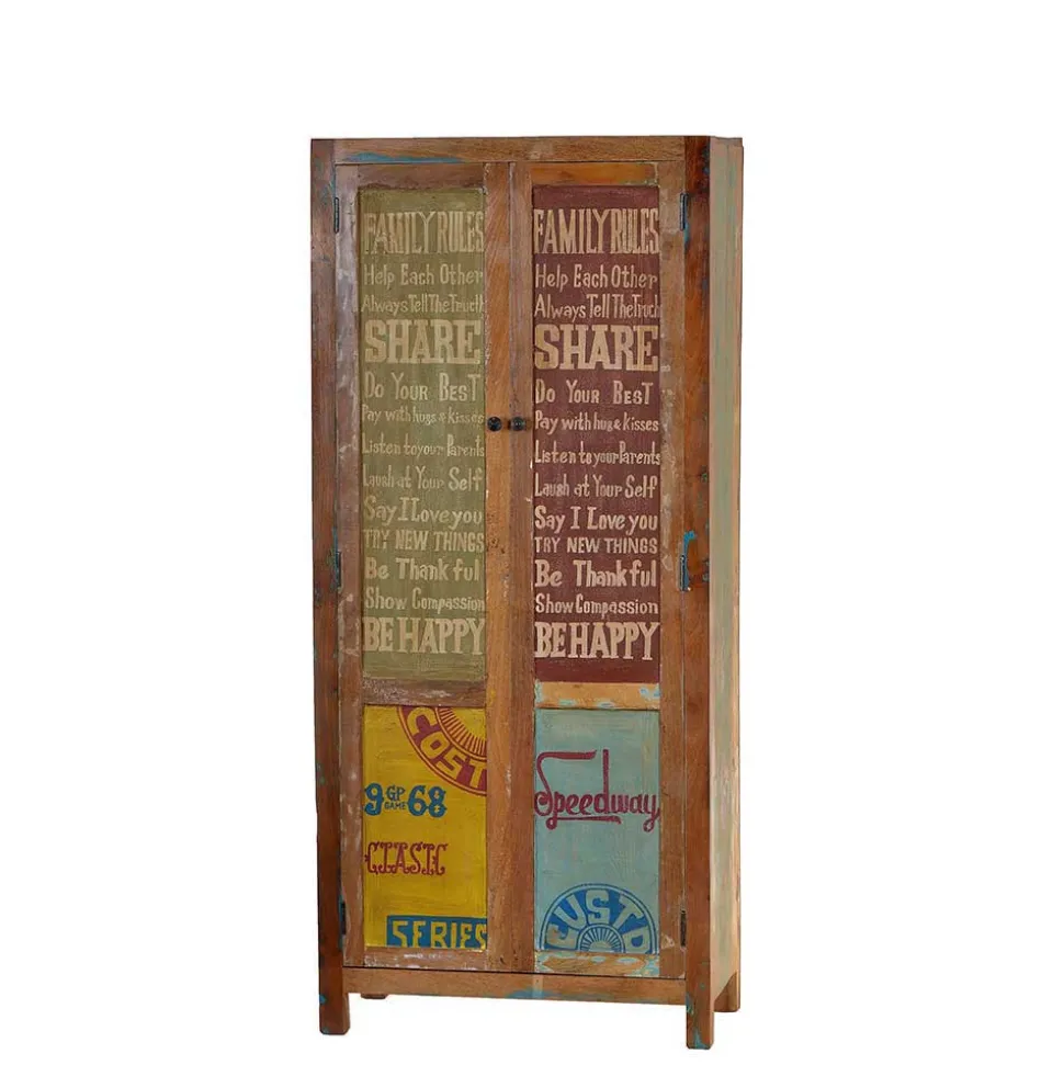 Flureinrichtung aus Recyclingholz - Creek (vierteilig)