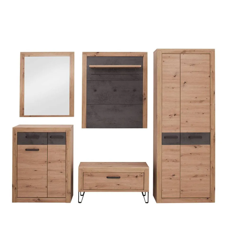 Flureinrichtung Komplettset modern - Carry (fünfteilig)