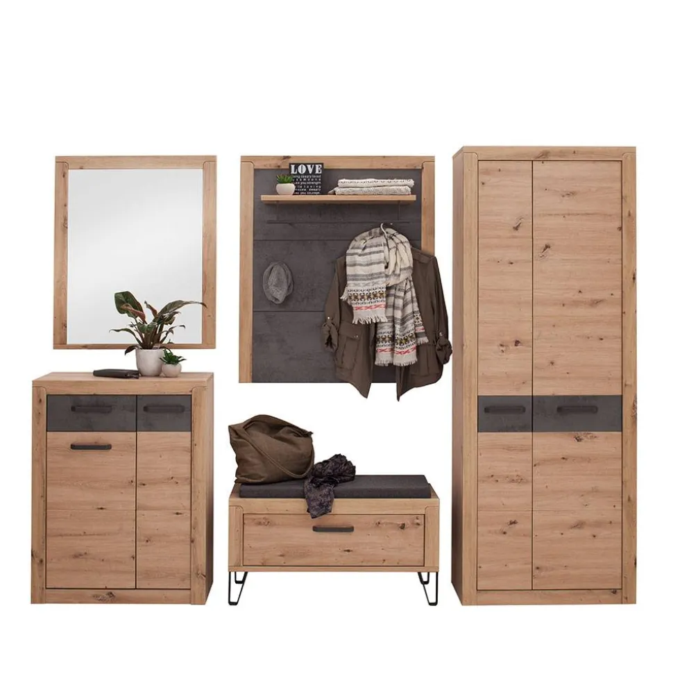 Flureinrichtung Komplettset modern - Carry (fünfteilig)