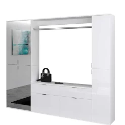 Flureinrichtung Schrankwand 212x193x34 cm - Ejulia (dreiteilig)