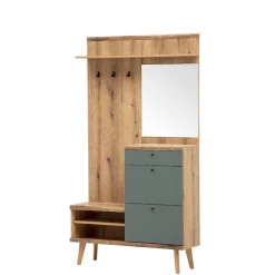 Flureinrichtung Set in Wildeiche - Oliva (dreiteilig)