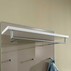 Flurgarderobe Srocca in Taupe Glas beschichtet