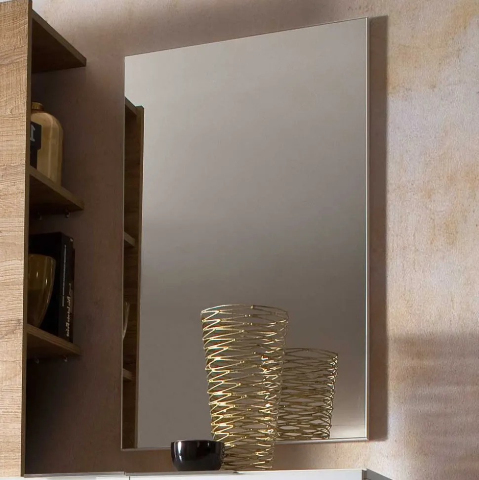 Flurgarderobenset Grasido in Weiß Hochglanz Eiche (dreiteilig)