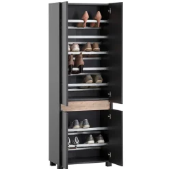 Flurmöbel in Anthrazit & Wildeiche NB - Joha (vierteilig)