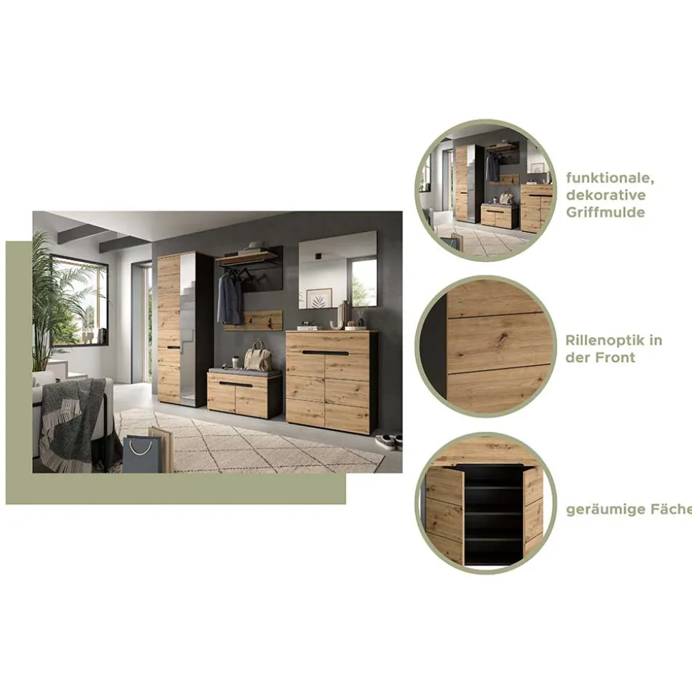 Flurmöbel Kombination modern - Norja (fünfteilig)