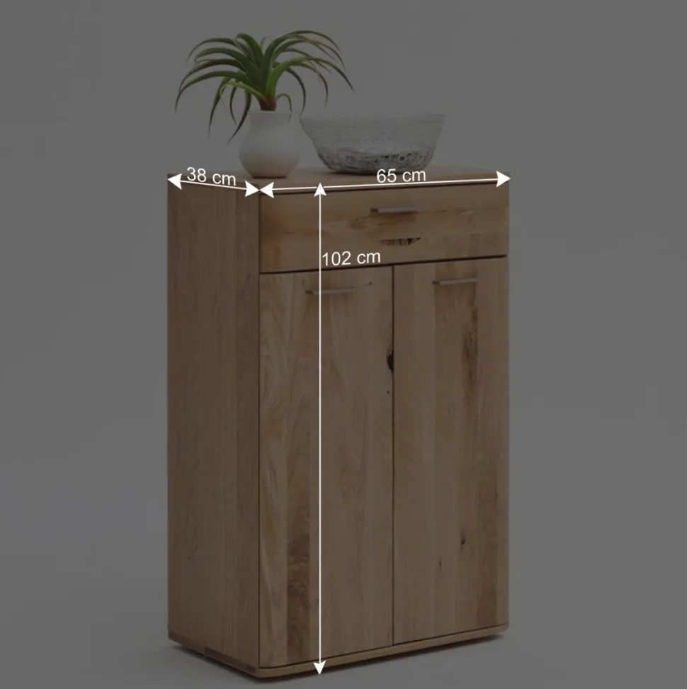 Flurmöbel Set in Eiche Bianco - Mabasa (fünfteilig)