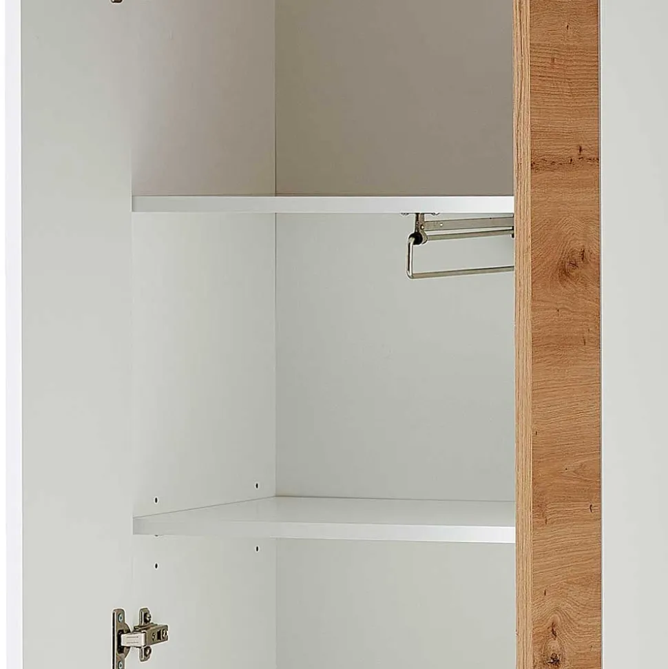 Flurmöbel Set in Weiß & Wildeiche - Symbrosia (fünfteilig)