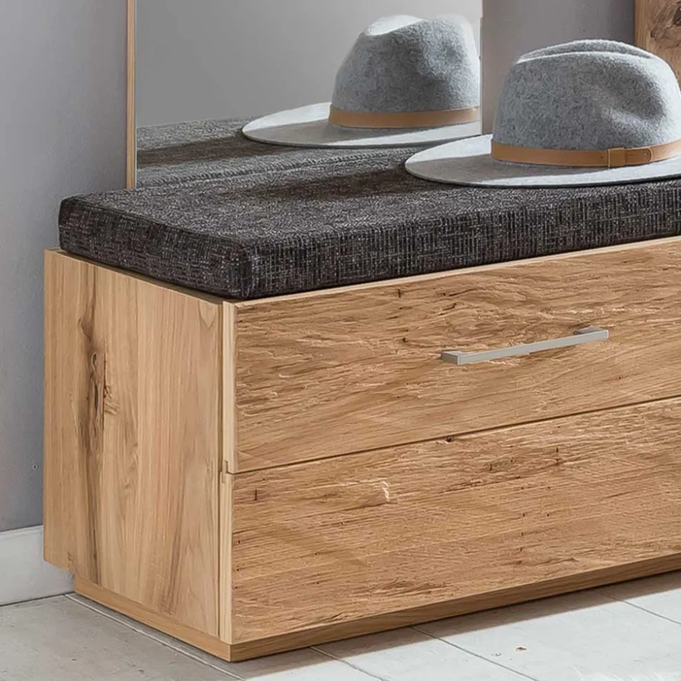 Flurmöbel Set Macusos aus Balkeneiche Massivholz (dreiteilig)