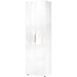 Flurschrank mit Glasfront in Weiß - Kofi