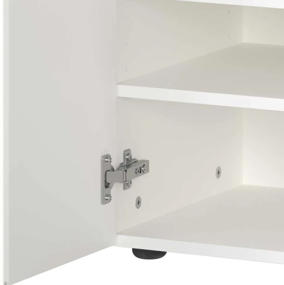 Flurschrank mit Glasfront in Weiß - Kofi